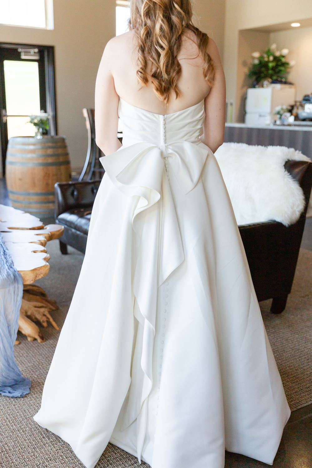 Wedding dress fitting