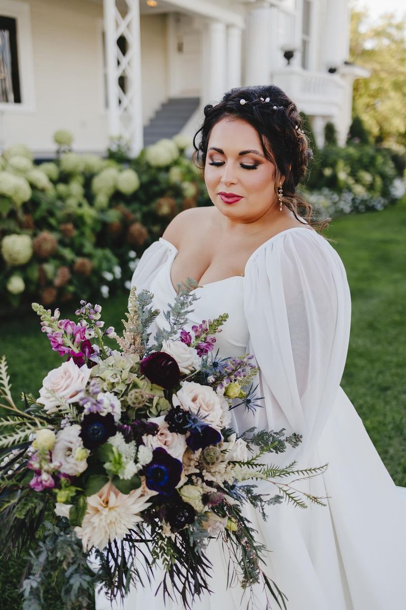 Bride on her wedding day